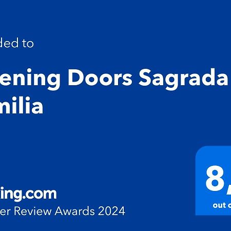 바르셀로나 Opening Doors Sagrada Familia 아파트 외부 사진